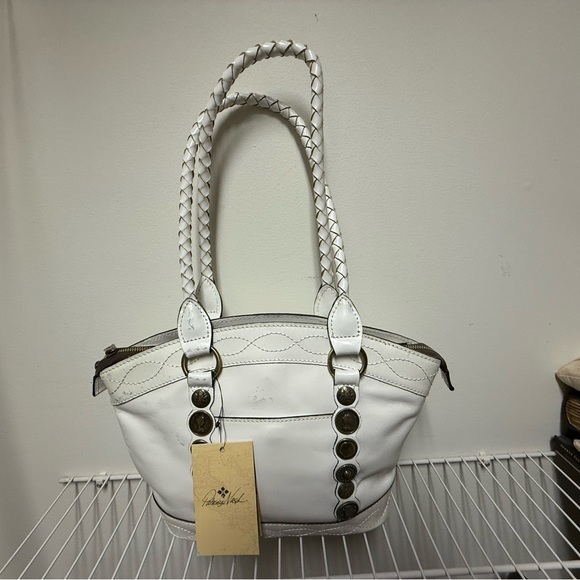 Patricia Nash Renaissance Coin Zorita White Shoulder Bag - Picture 2 of 4
